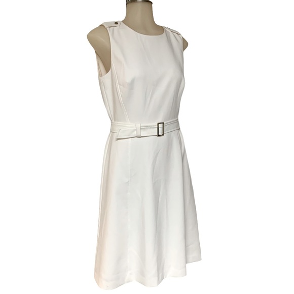 White House Black Market Dresses & Skirts - WHITE HOUSE BLACK MARKET Sleeveless Belt Dress 4